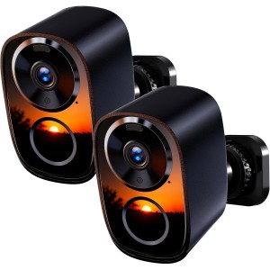 Realhide Upgraded 2K Outdoor Security Camera (2-Pack)
